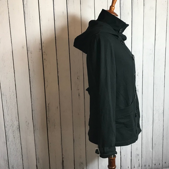 INC Black Removable Hood Jacket - Picture 3 of 8